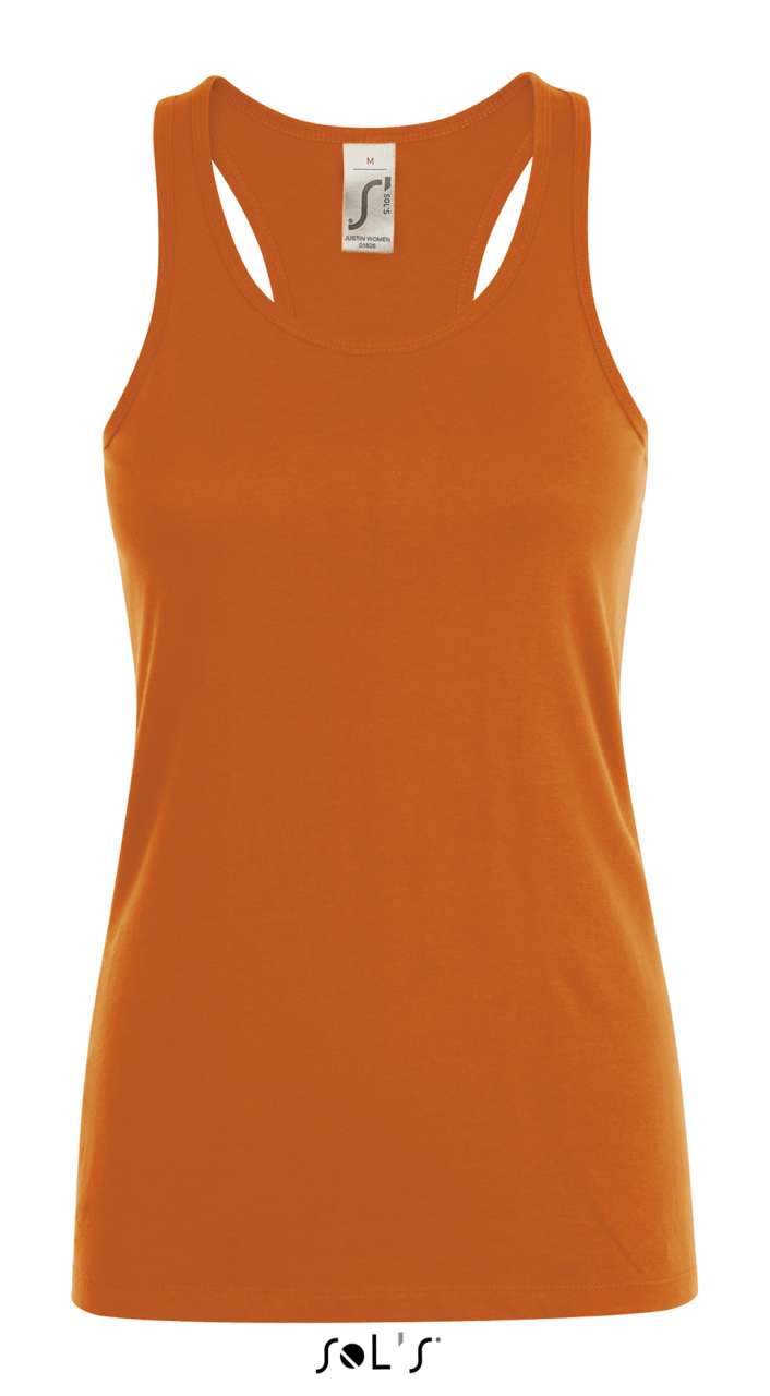 Dámské tílko racerback JUSTIN - oranžová / 2XL