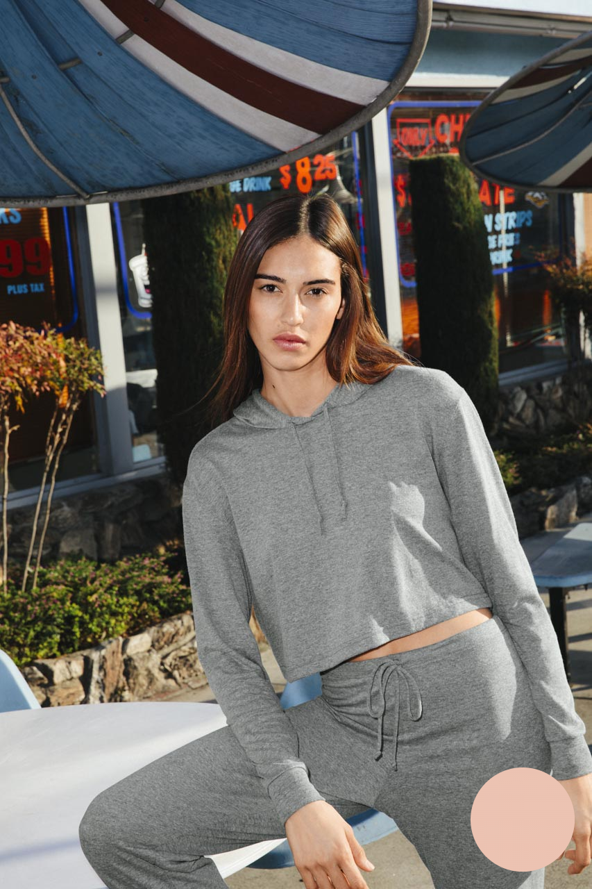 Dámská zkrácená mikina American Apparel - tri-kreolovská růžová / S