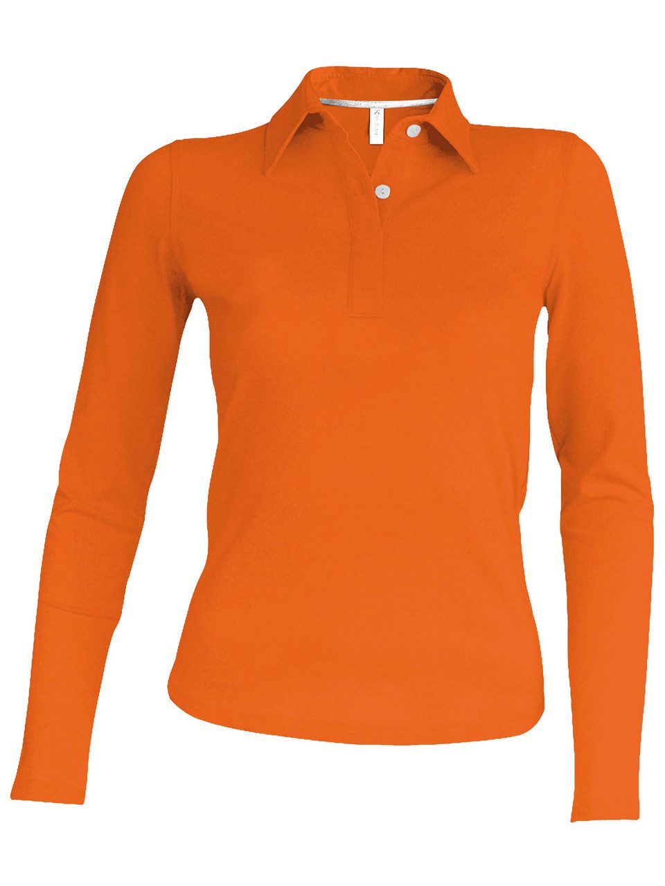 Dámská polokošile s dlouhým rukávem Washable - oranžová / 2XL