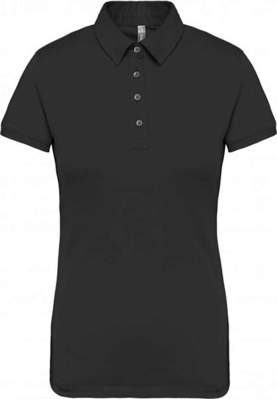 Dámská bavlněná polokošile Cotton - černá / 2XL