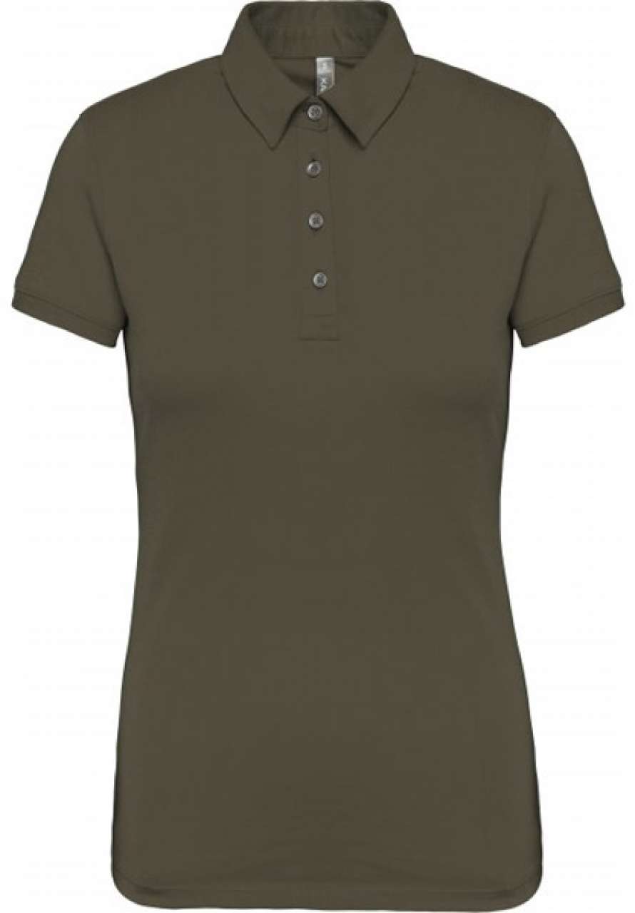 Dámská bavlněná polokošile Cotton - světlá khaki / 2XL