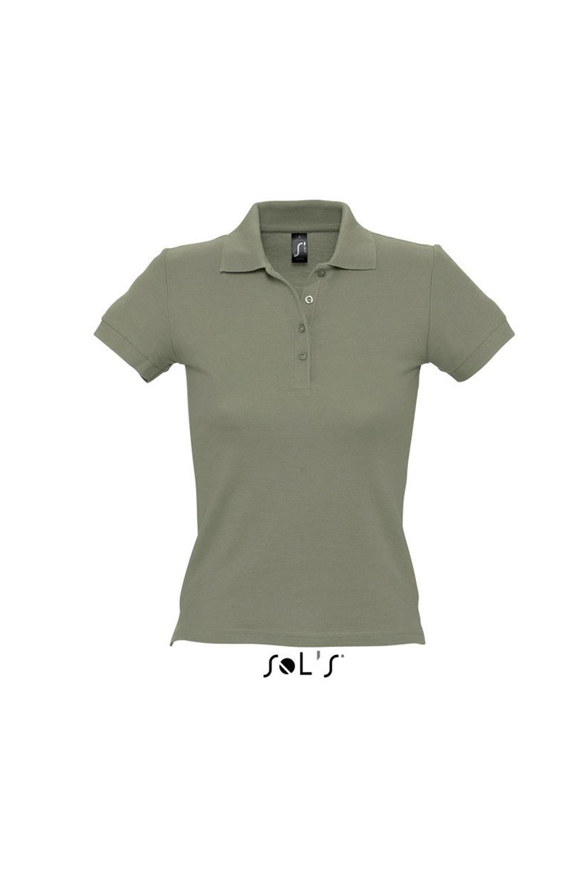 Dámská bavlněná polokošile PEOPLE - khaki / 2XL