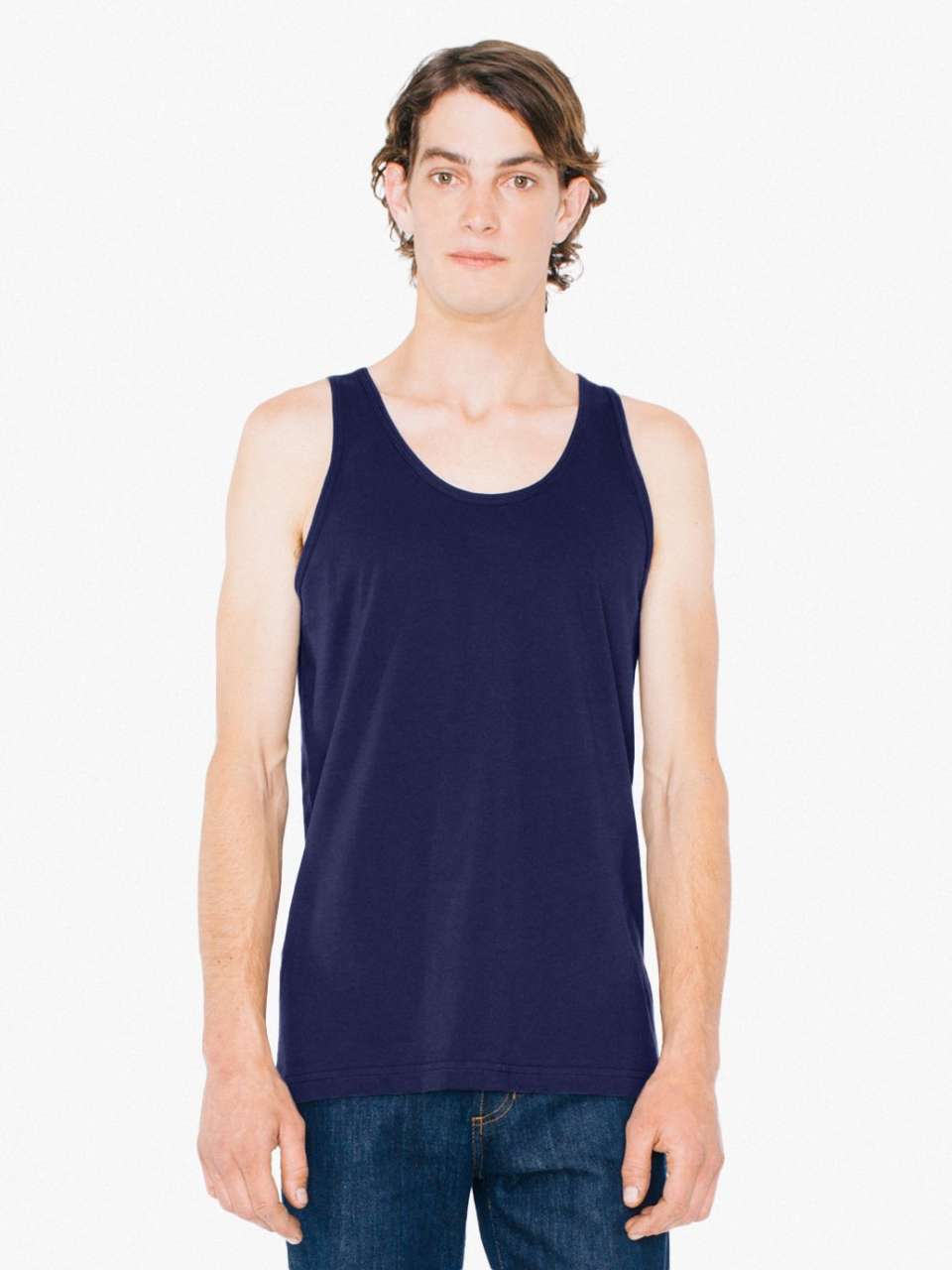 Unisex bavlněné tílko American Apparel - námořnická modrá / S