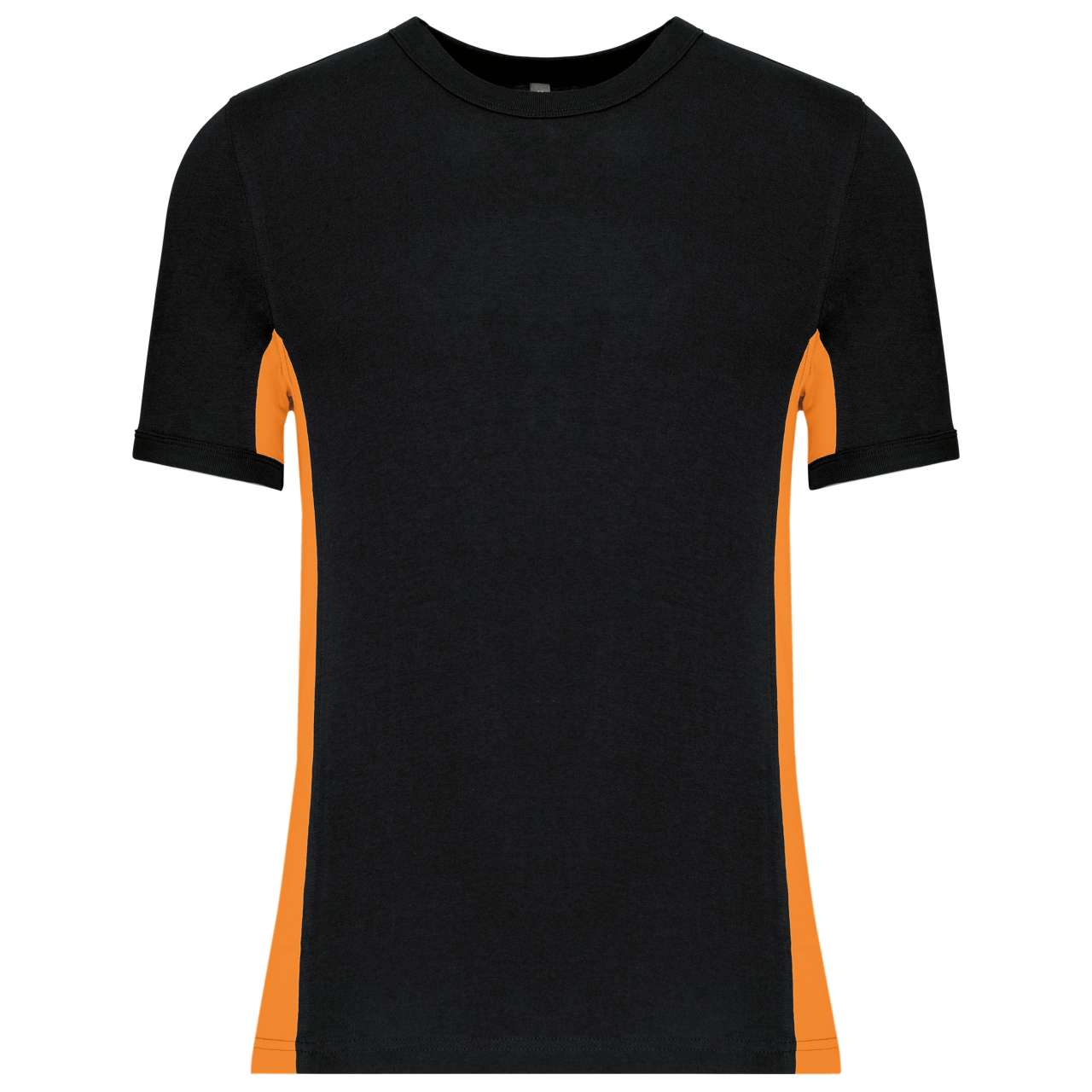 Pánské tričko s pruhy na bocích Tiger - černá / oranžová / 2XL