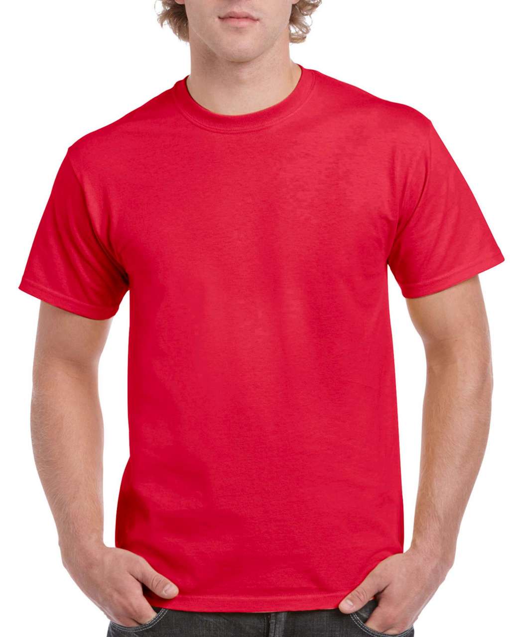 Unisex bavlněné tričko HAMMER - sportovní Scarlet červená / 4XL