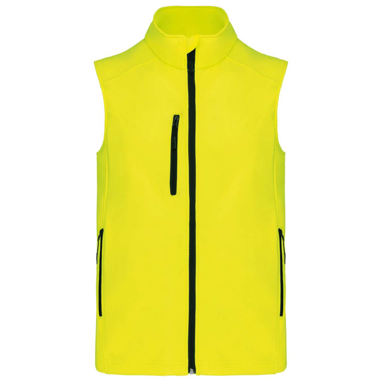 Pánská softshellová vesta Bodywarm - fluorescenční žlutá / 2XL