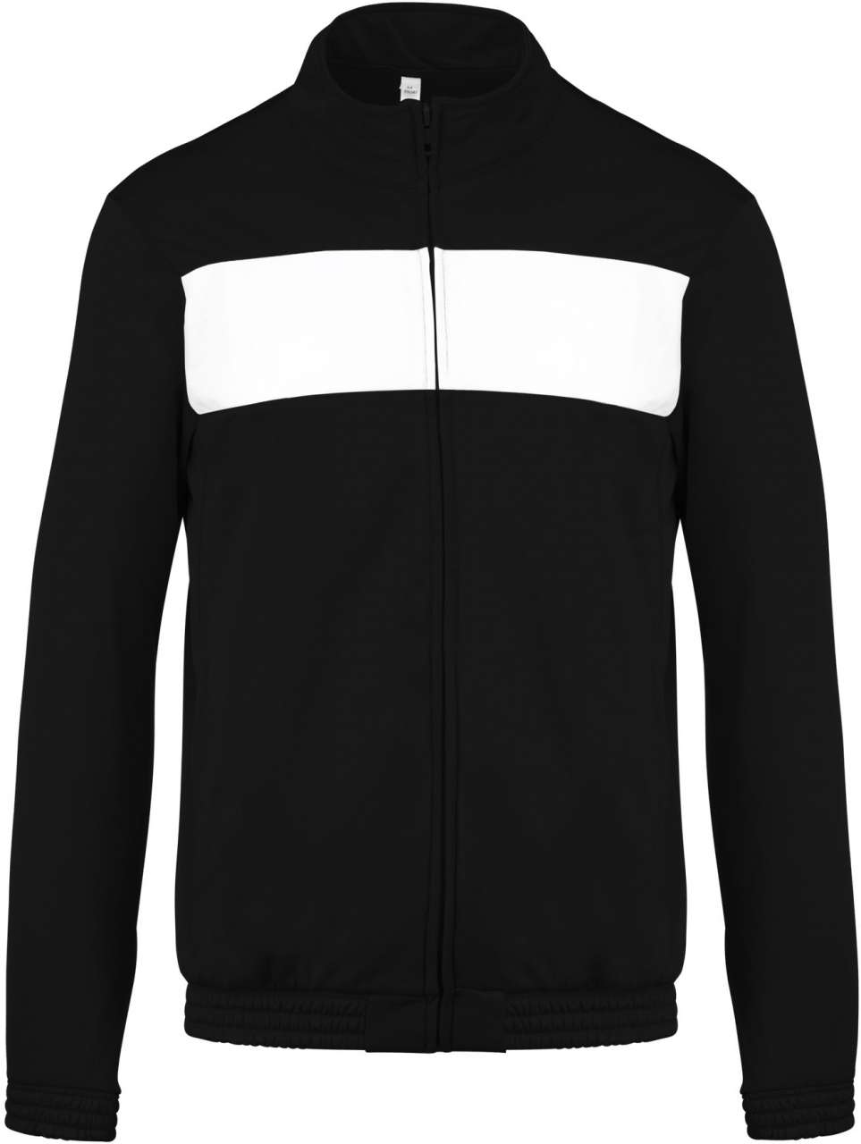 Unisex sportovní mikina se zipem Ball - černá / bílá / 2XL