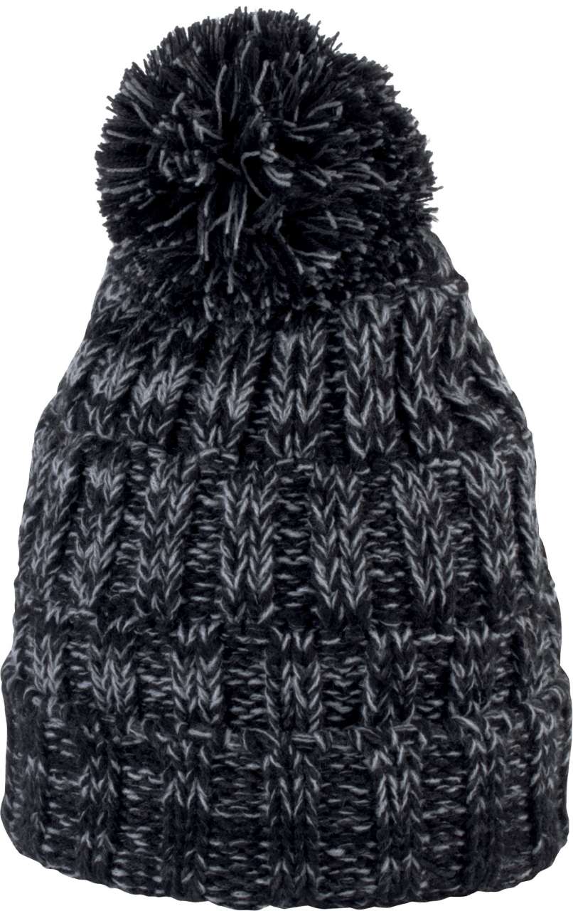 Čepice BOBBLE BEANIE - černá kroucená / U