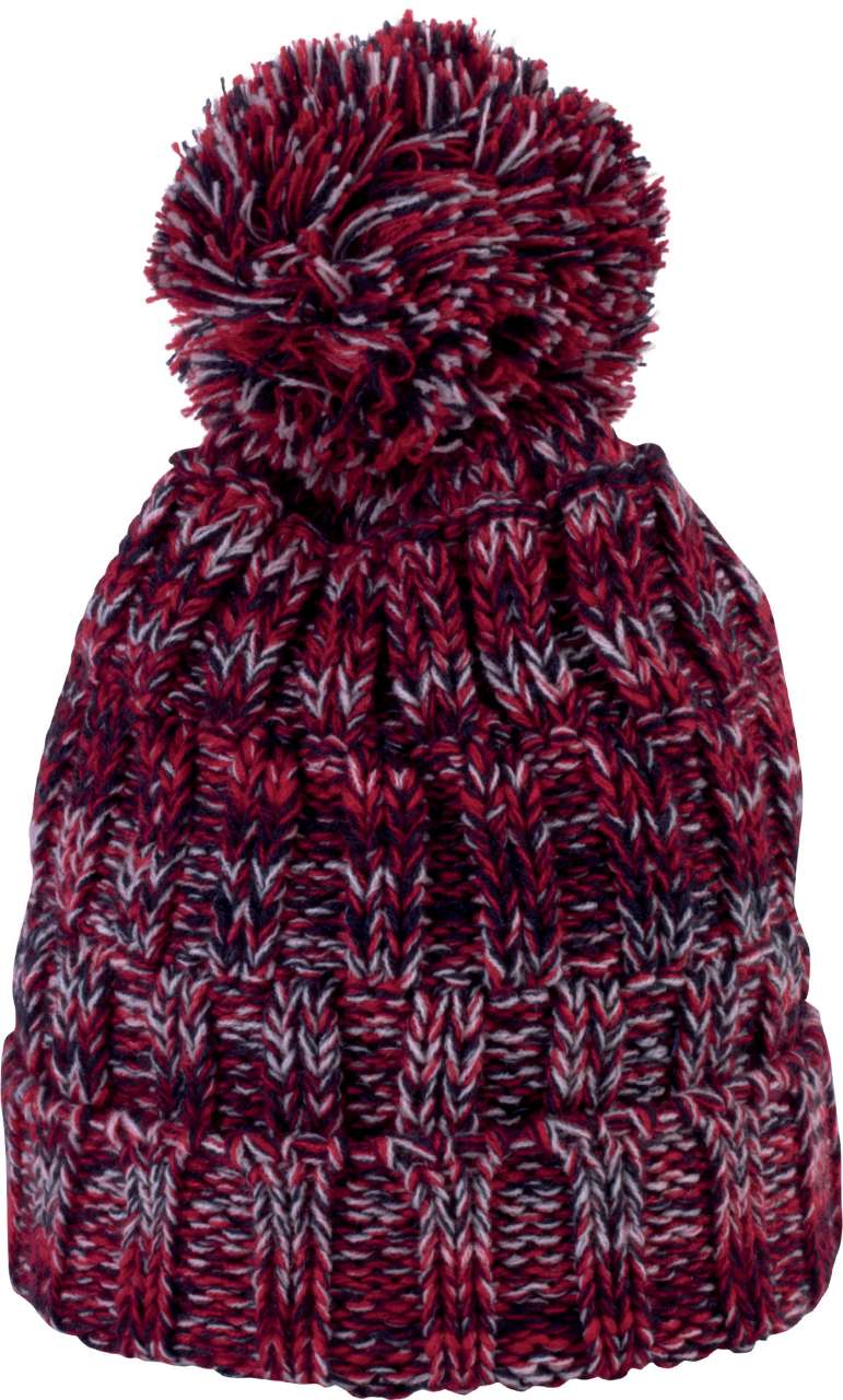 Čepice BOBBLE BEANIE - červená kroucená / U