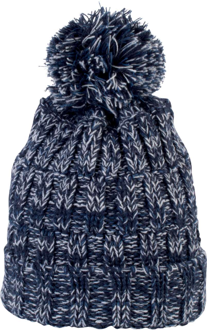 Čepice BOBBLE BEANIE - námořnická modrá kroucená / U