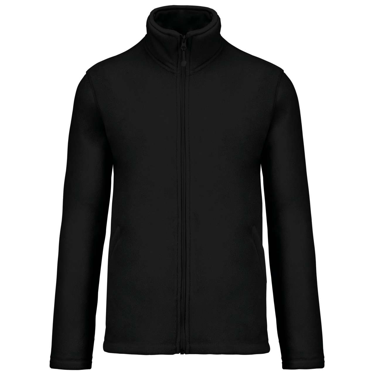 Unisex microfleecová mikina na zip Kariban - černá / 5XL