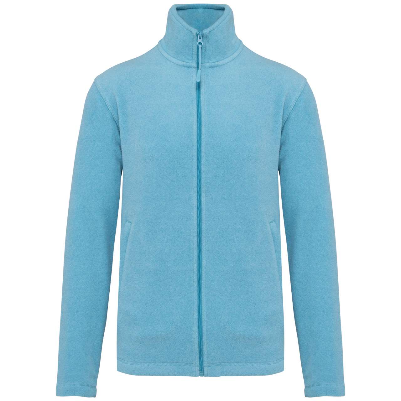 Unisex microfleecová mikina na zip Kariban - Cloudy Blue Heather / 4XL