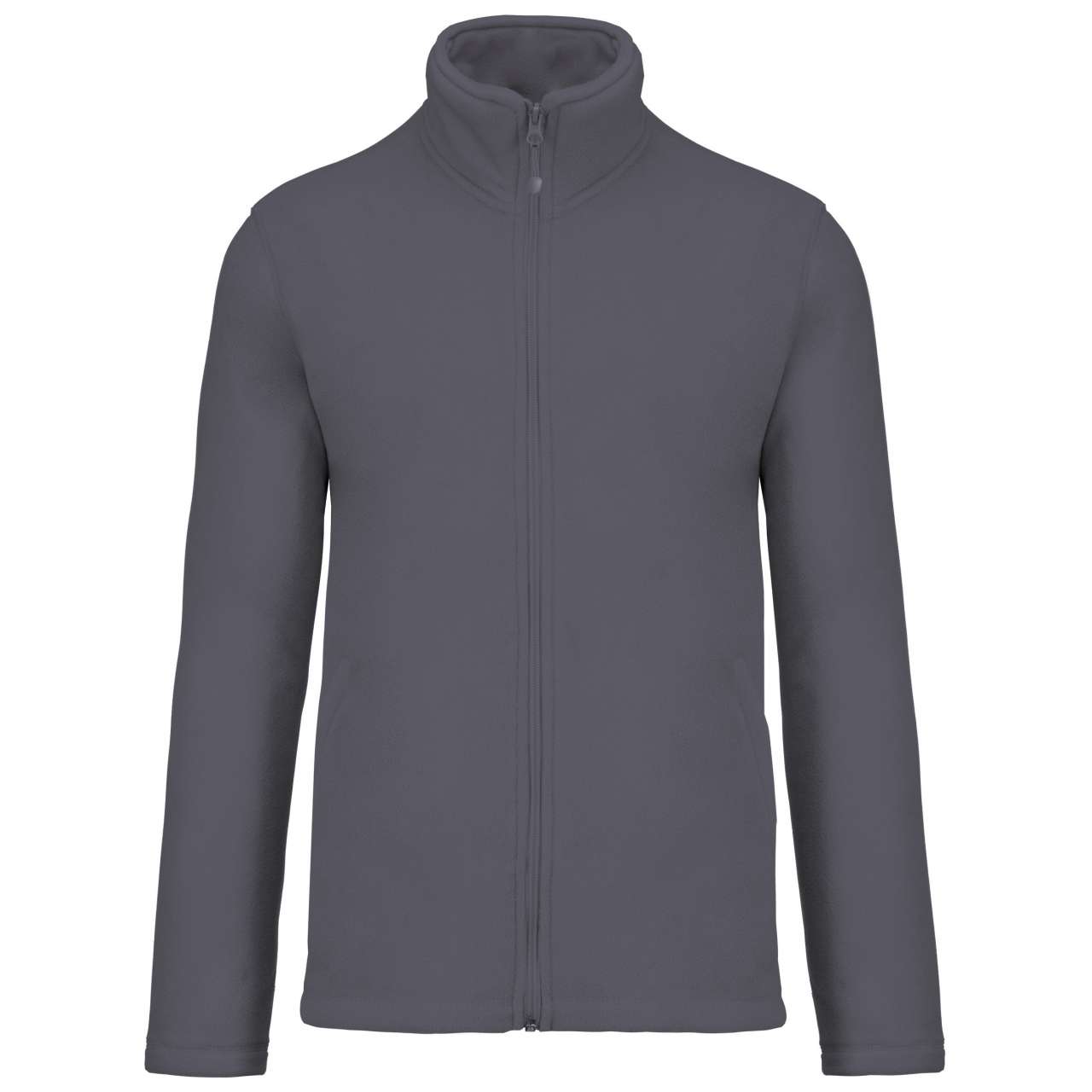 Unisex microfleecová mikina na zip Kariban - konvoj šedá / 2XL