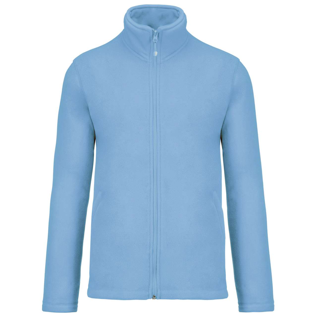 Unisex microfleecová mikina na zip Kariban - modrá obloha / 4XL