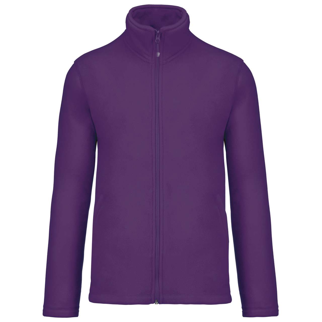 Unisex microfleecová mikina na zip Kariban - purpurová / 4XL