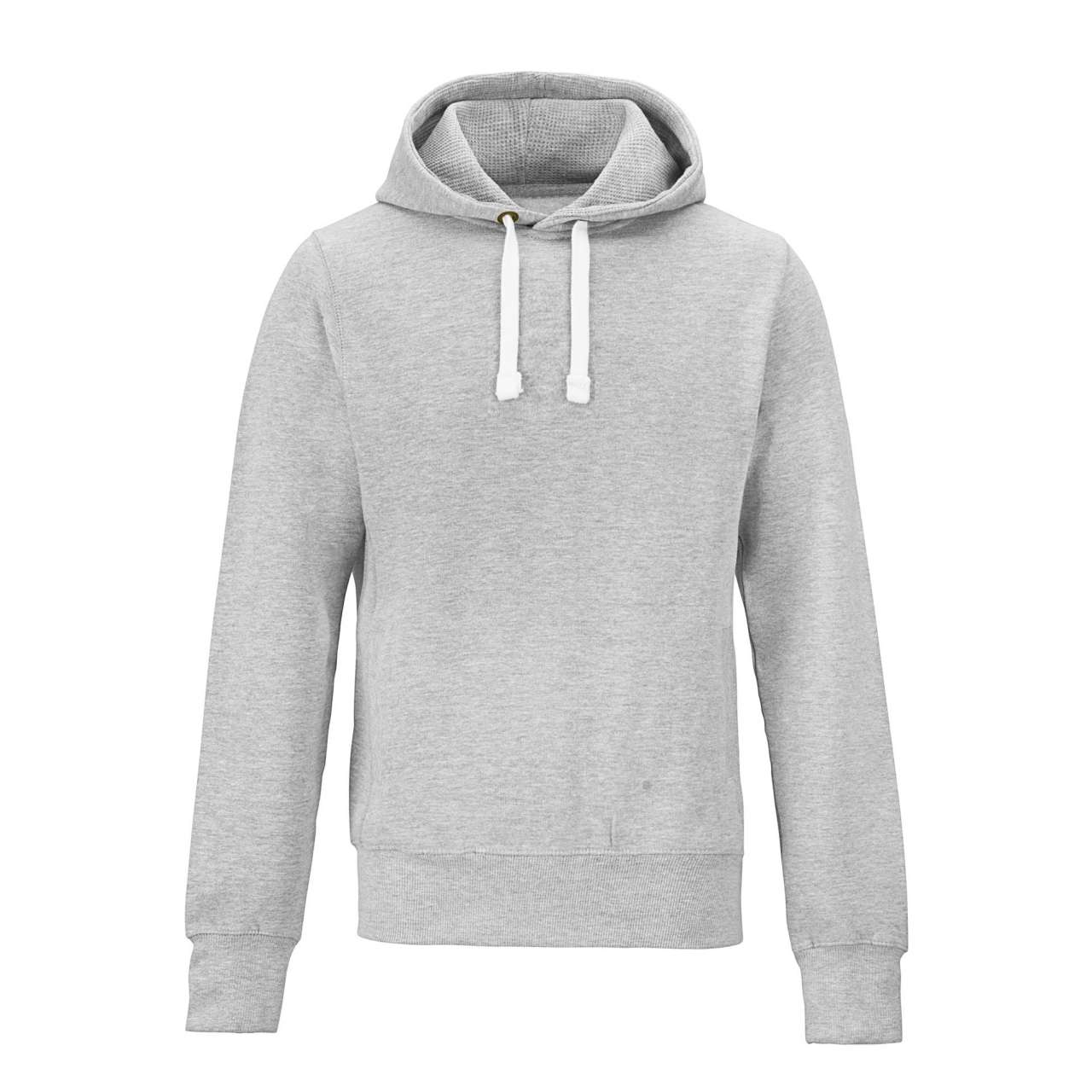 Unisex kontrastní mikina Just Hoods - šedá žíhaná / 2XL