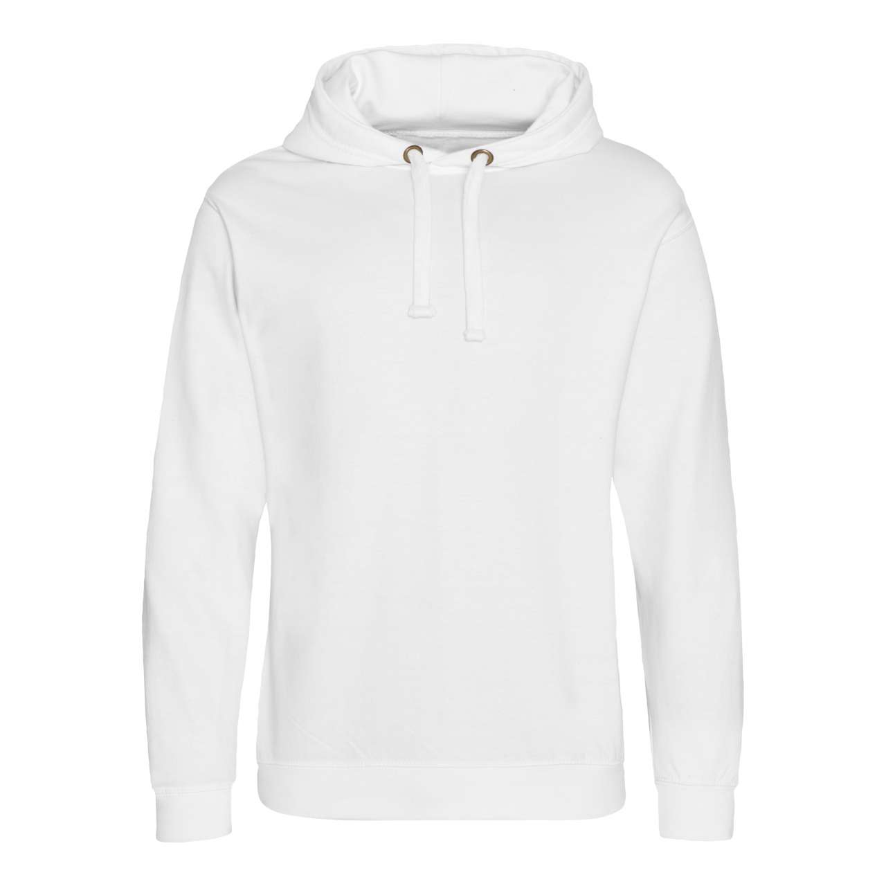 Unisex mikina bez kapsy Just Hoods - arktická bílá / 2XL