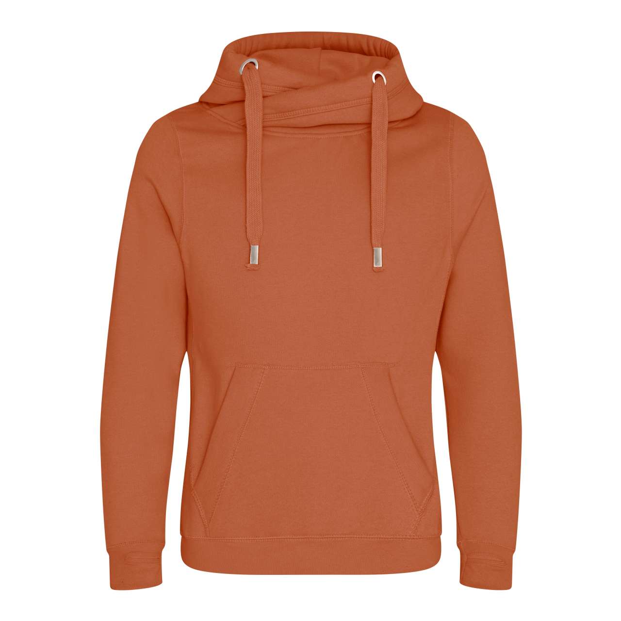 Unisex mikina s vysokým límcem Just Hoods - Ginger Biscuit / M