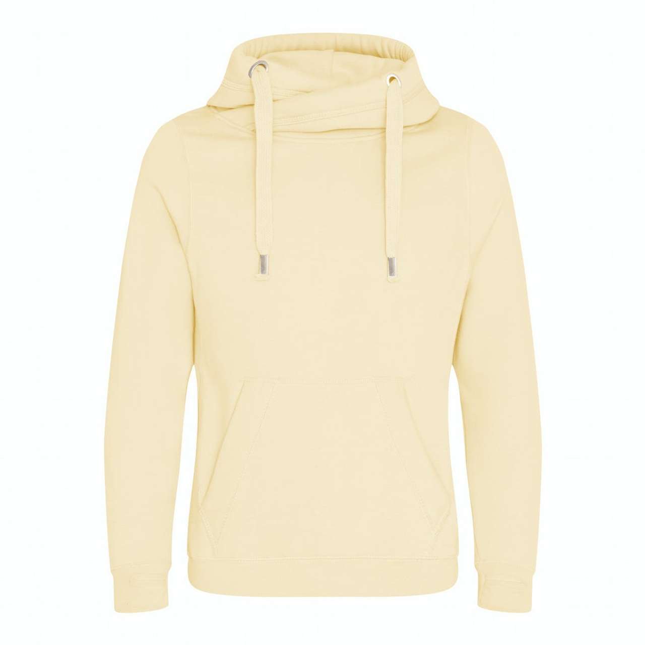 Unisex mikina s vysokým límcem Just Hoods - vanilkový milkshake / L