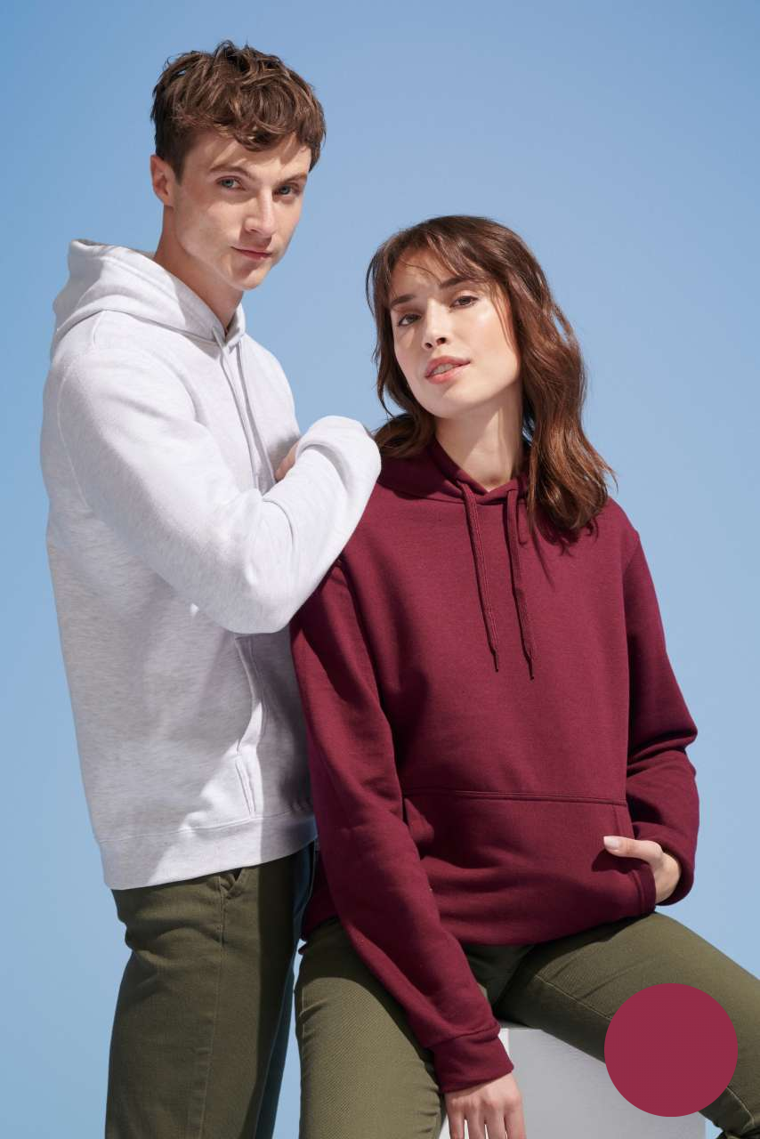 Unisex mikina Snake - burgundská fialová / 2XL