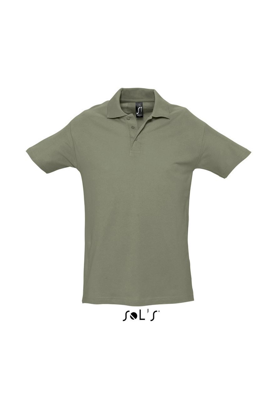 Pánská bavlněná polokošile SPRING - khaki / XL