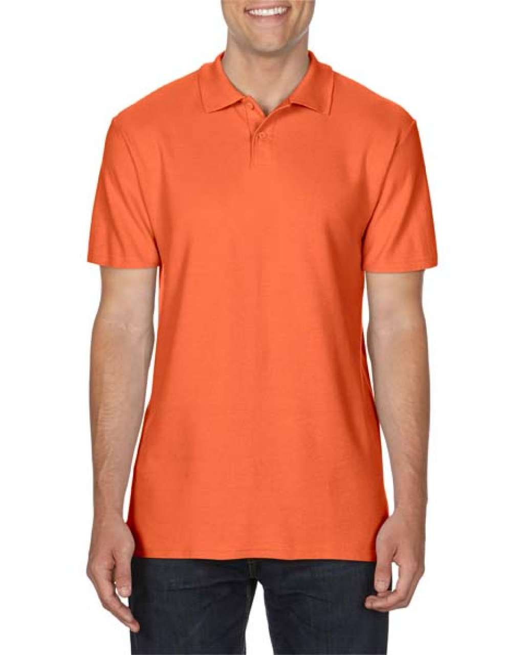 Unisex polokošile SOFTSTYLE - oranžová / S