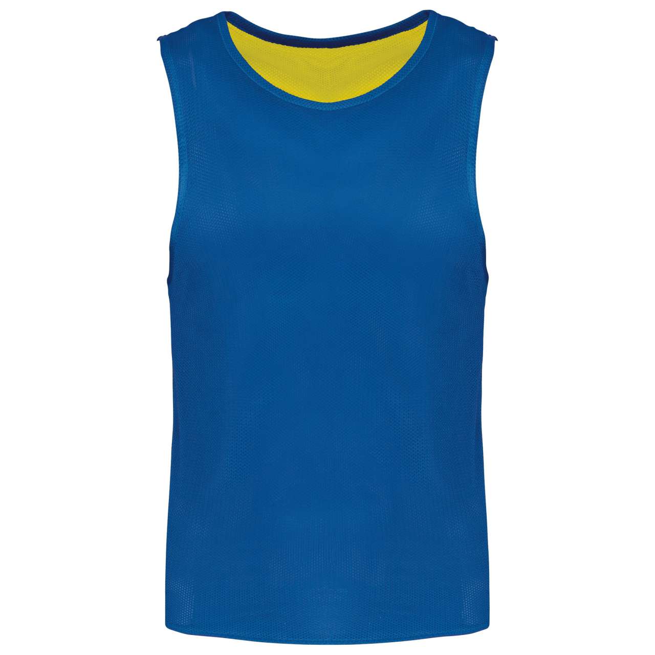 Unisex oboustranný rozlišovací dres Proact - fluorescenční žlutá / sportovní královská modrá / 2XL/3XL